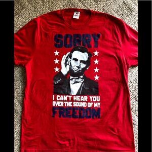Fun shirt with Lincoln by Spirit of America 2XL